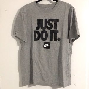 Grey Nike Just Do It T-shirt